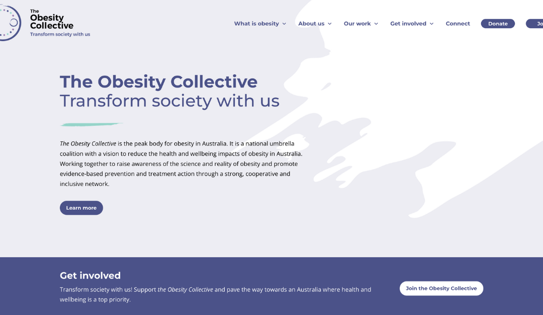 The new Obesity Collective website