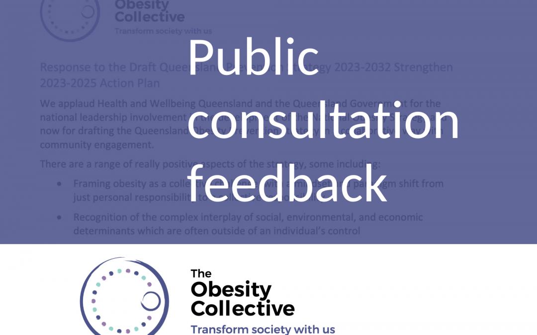 Feedback submission – Queensland Obesity Prevention Strategy